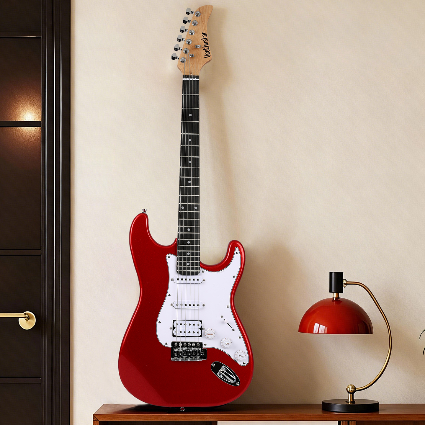 贝多辰电吉他新手单单双专业级ST摇滚套餐初学入门单摇