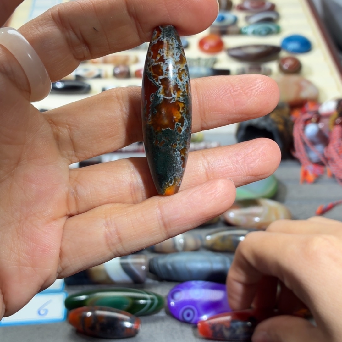 旋***兹玛瑙/玉髓合金颈饰