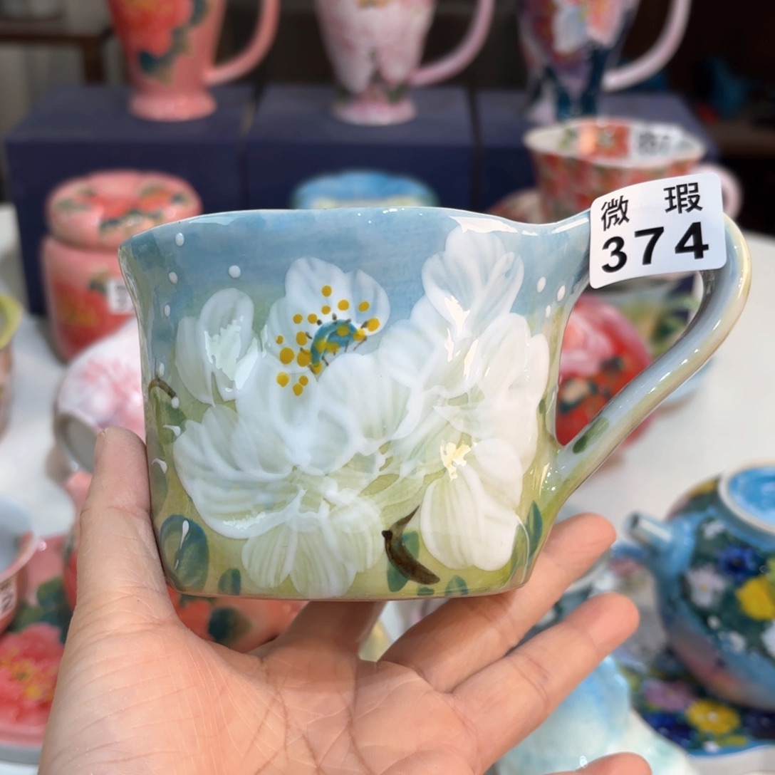 景德镇手绘高温釉下彩陶瓷茶具