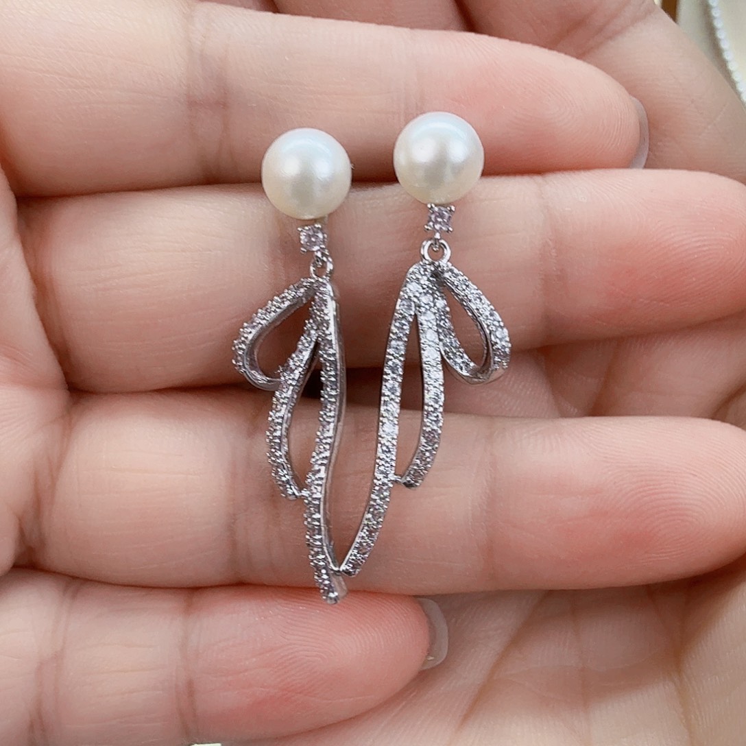 未镶嵌耳饰淡水珍珠