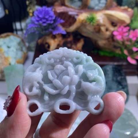 【闪购商品】颈饰未镶嵌翡翠鱼