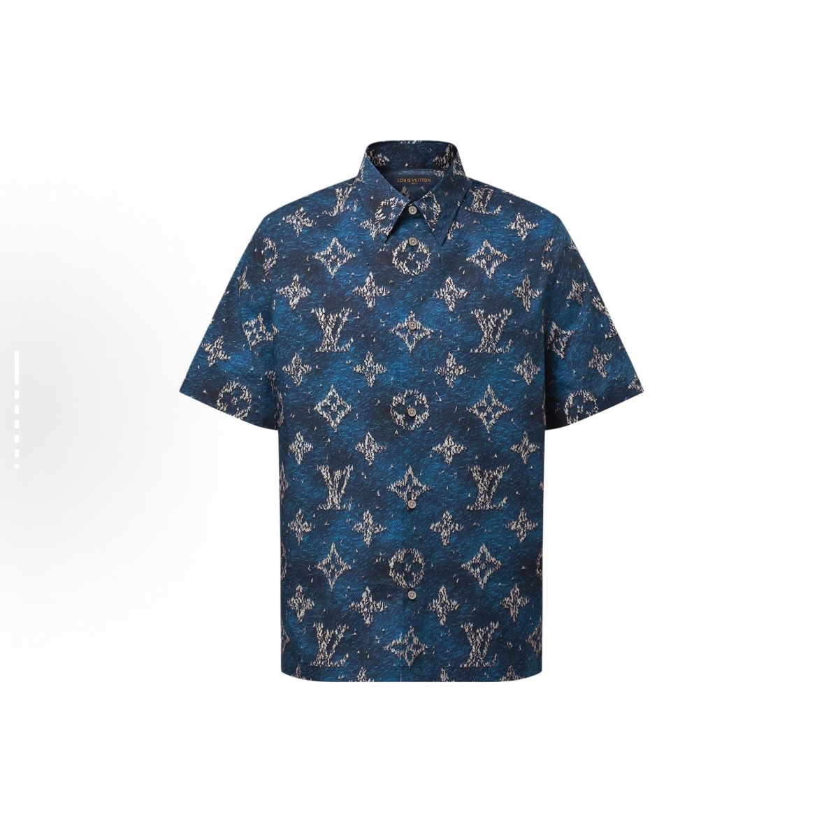 未使用 LouisVuitton/路易威登 帆船三花Logo短袖衬衫/尺码L/8534