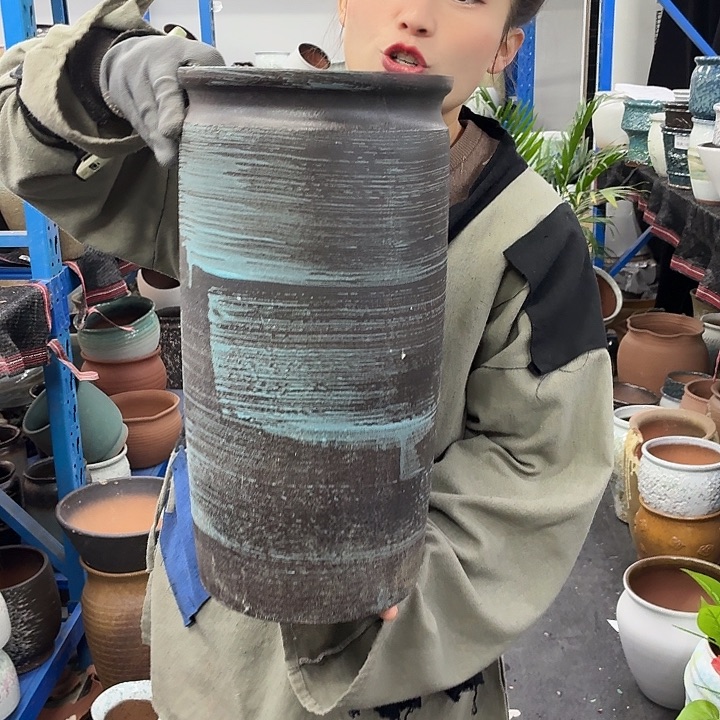 20×42 -粗陶花盆有孔-买买买