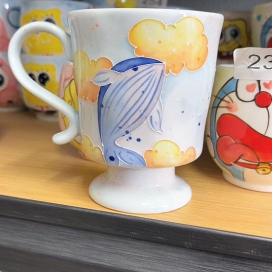 手绘高温釉下彩陶瓷蜗*