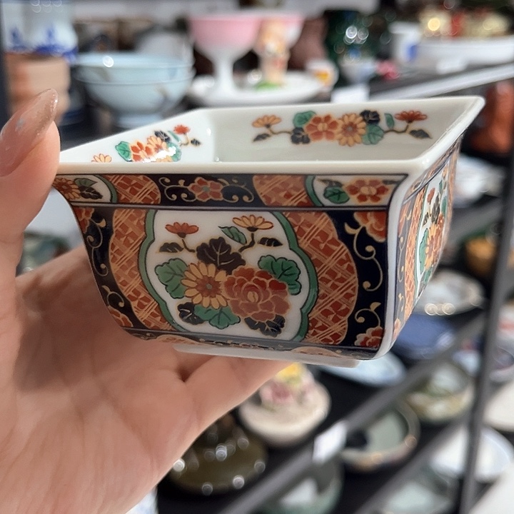 紫砂默认微瑕，满二十包邮，库山窑四方钵，71