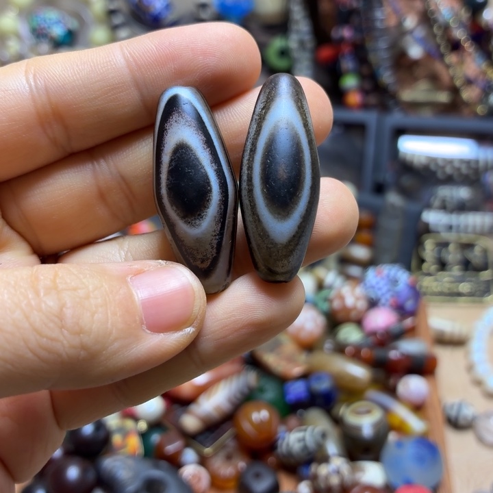 双面缠丝眼一对 卡34左右