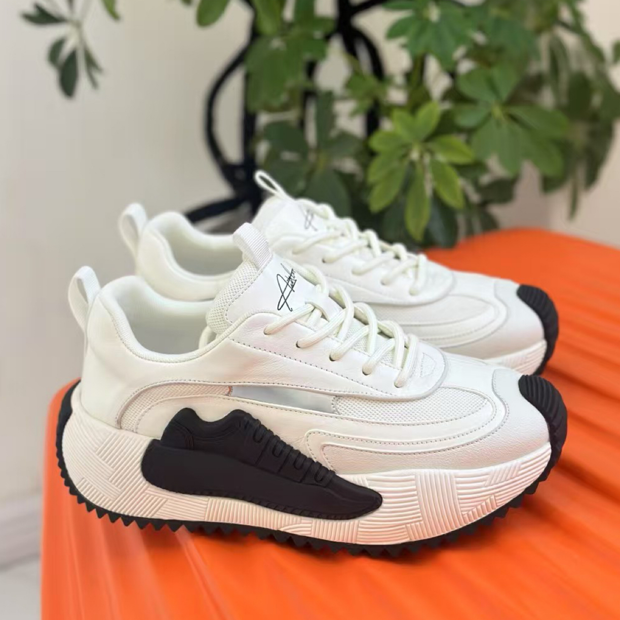 2025秋冬新款男士老爹鞋白色男鞋休闲鞋潮鞋鞋子百搭