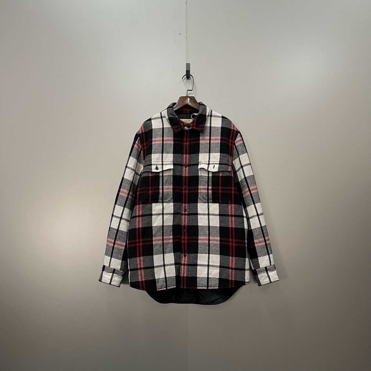 95新 BURBERRY/博柏利 (ll) 巴宝莉 拼色格纹夹克 M码