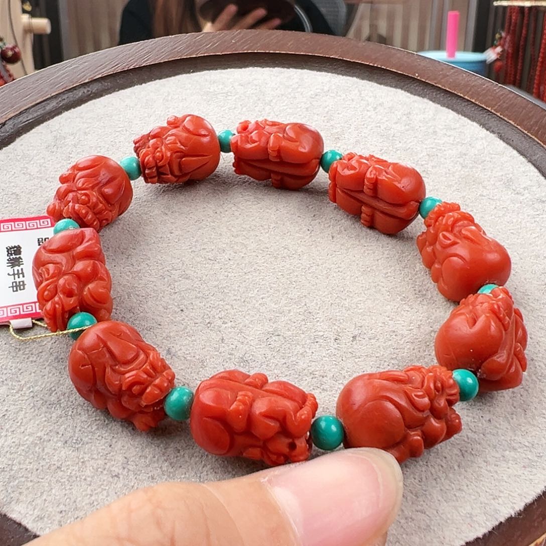 南红玛瑙手串未镶嵌