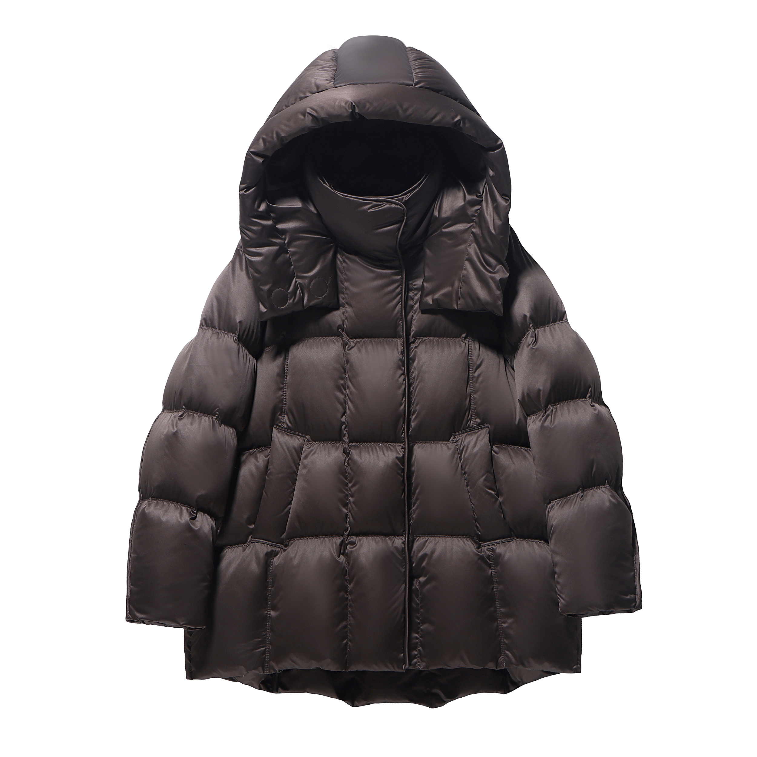 【缎面高级感】95白鹅绒中长款羽绒服女冬季高级感宽松加厚顶奢新款