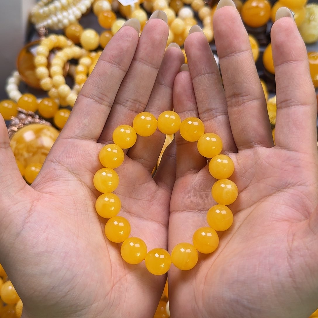 未镶嵌琥珀珠宝奇石13mm