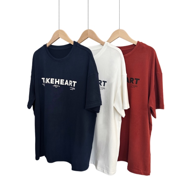 简约字母磨毛短袖T恤