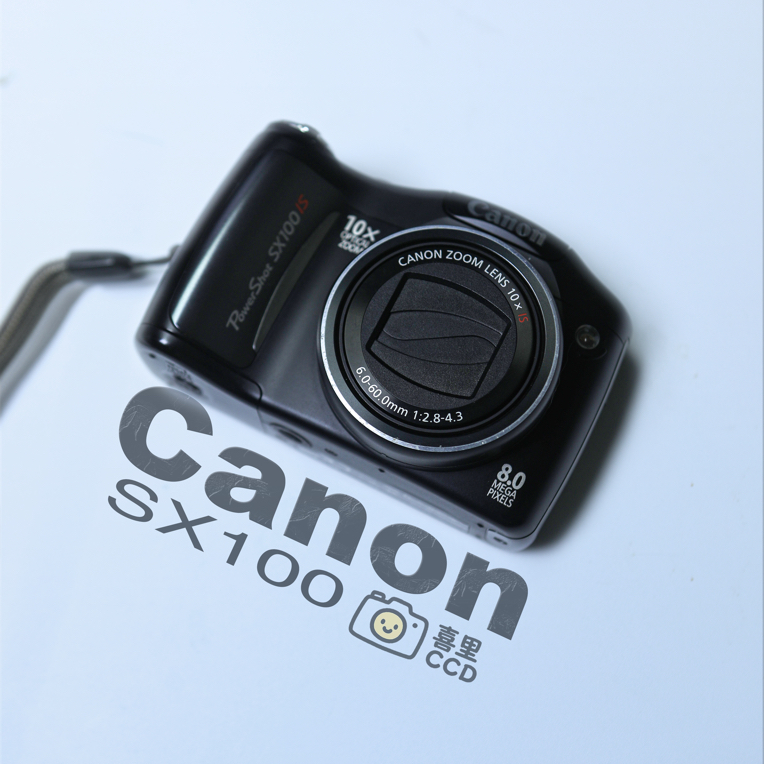 95新 Canon/佳能 sx100is黑色800万像素10倍长焦送一次性电池