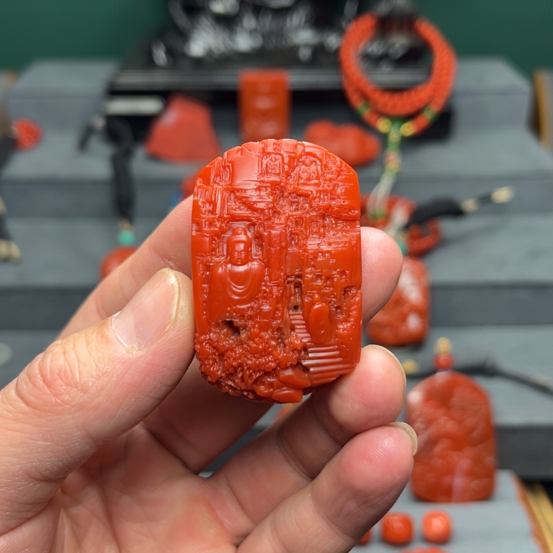 南红玛瑙佛窟未镶嵌