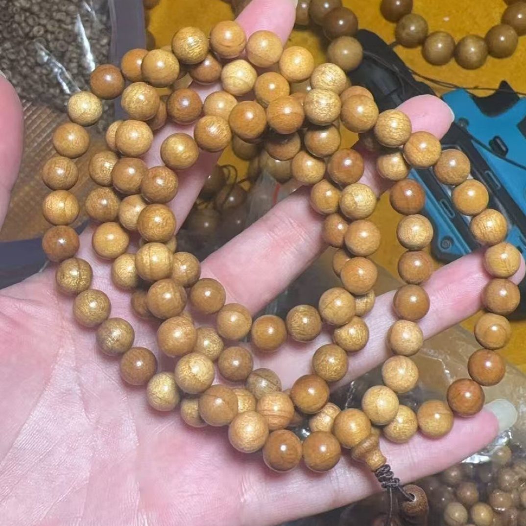 正宗金丝楠木0.8男女通用手串