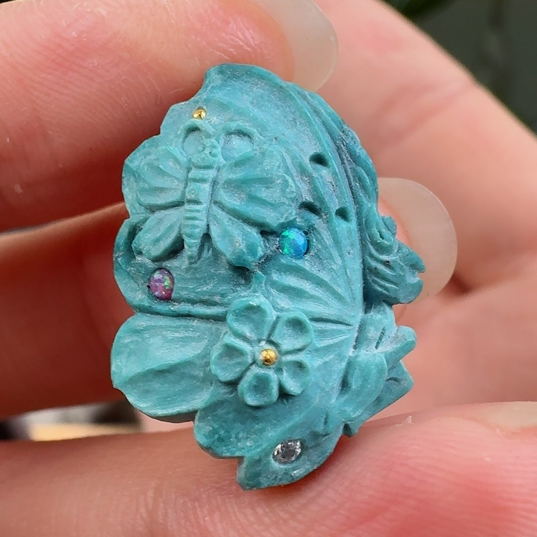 绿松石珠宝奇石未镶嵌