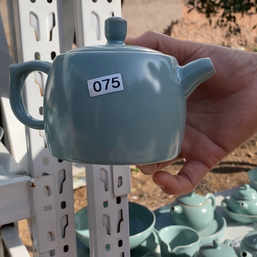 摆件欢**场抱朴汝瓷仿古微瑕