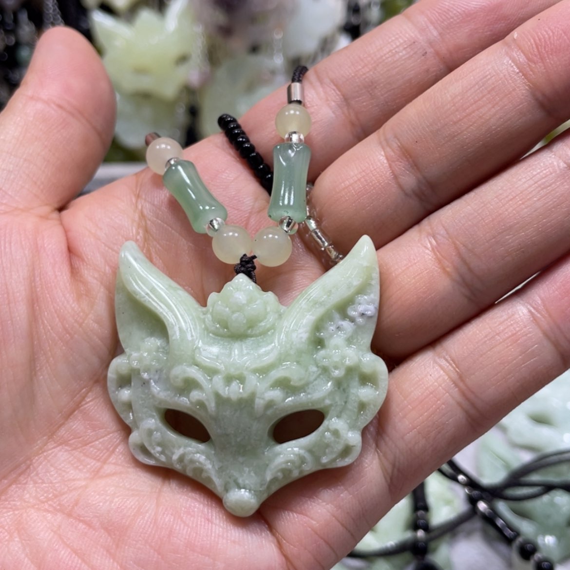 【闪购商品】岫玉颈饰未镶嵌10吊坠