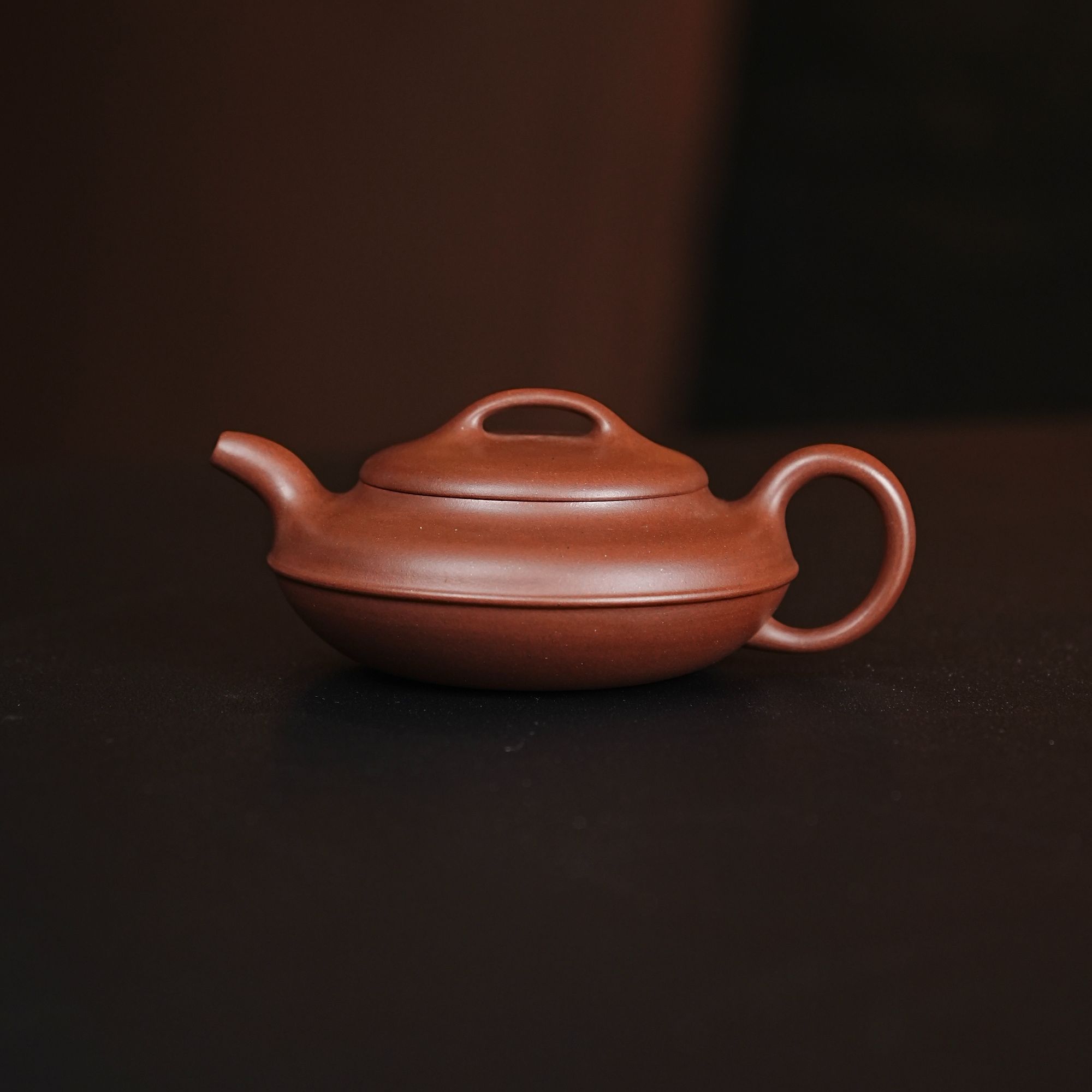 宜兴紫砂壶手工紫砂茶壶线圆150cc紫泥紫砂壶茶器