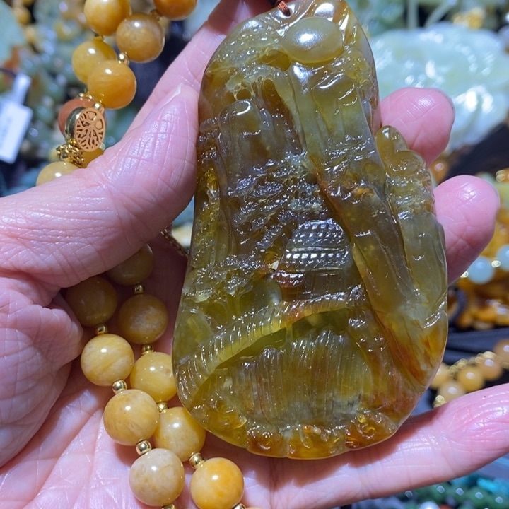 岫玉岫玉吊坠未镶嵌