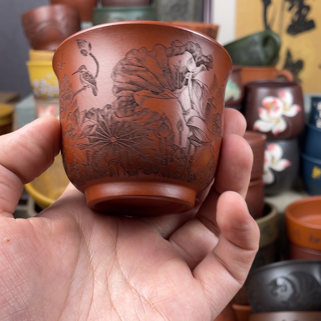 紫砂茶杯紫砂茶杯