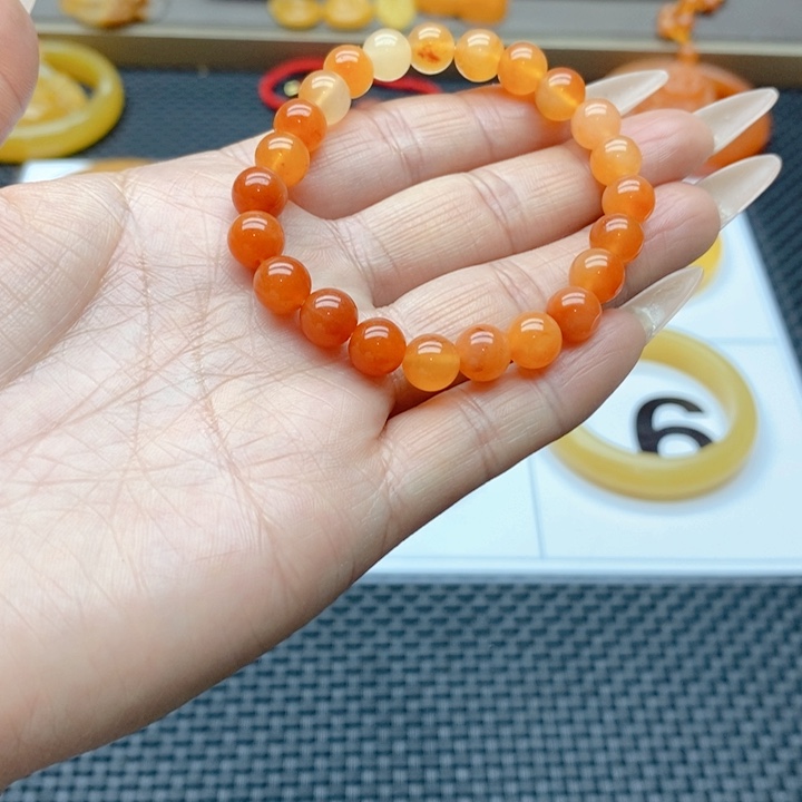 石英质玉（黄龙玉）手镯未镶嵌