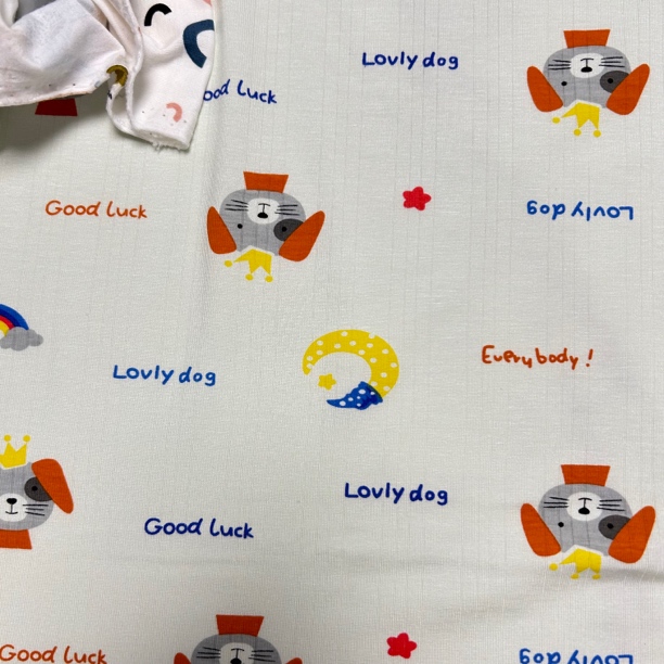 纯棉卡通印花布料全棉手工 DIY娃衣宝宝服装儿童床单被套棉布面料