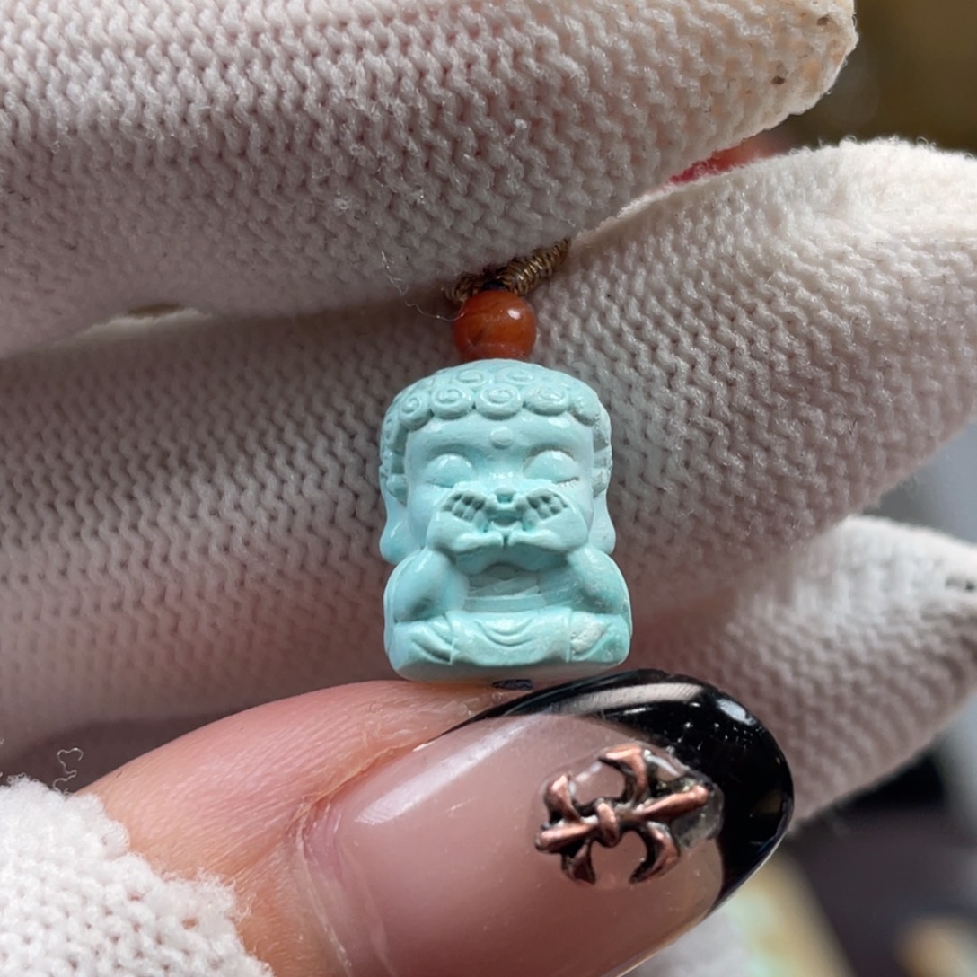 绿松石未镶嵌挂件