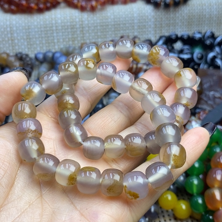 玛瑙/玉髓手链未镶嵌皓***?