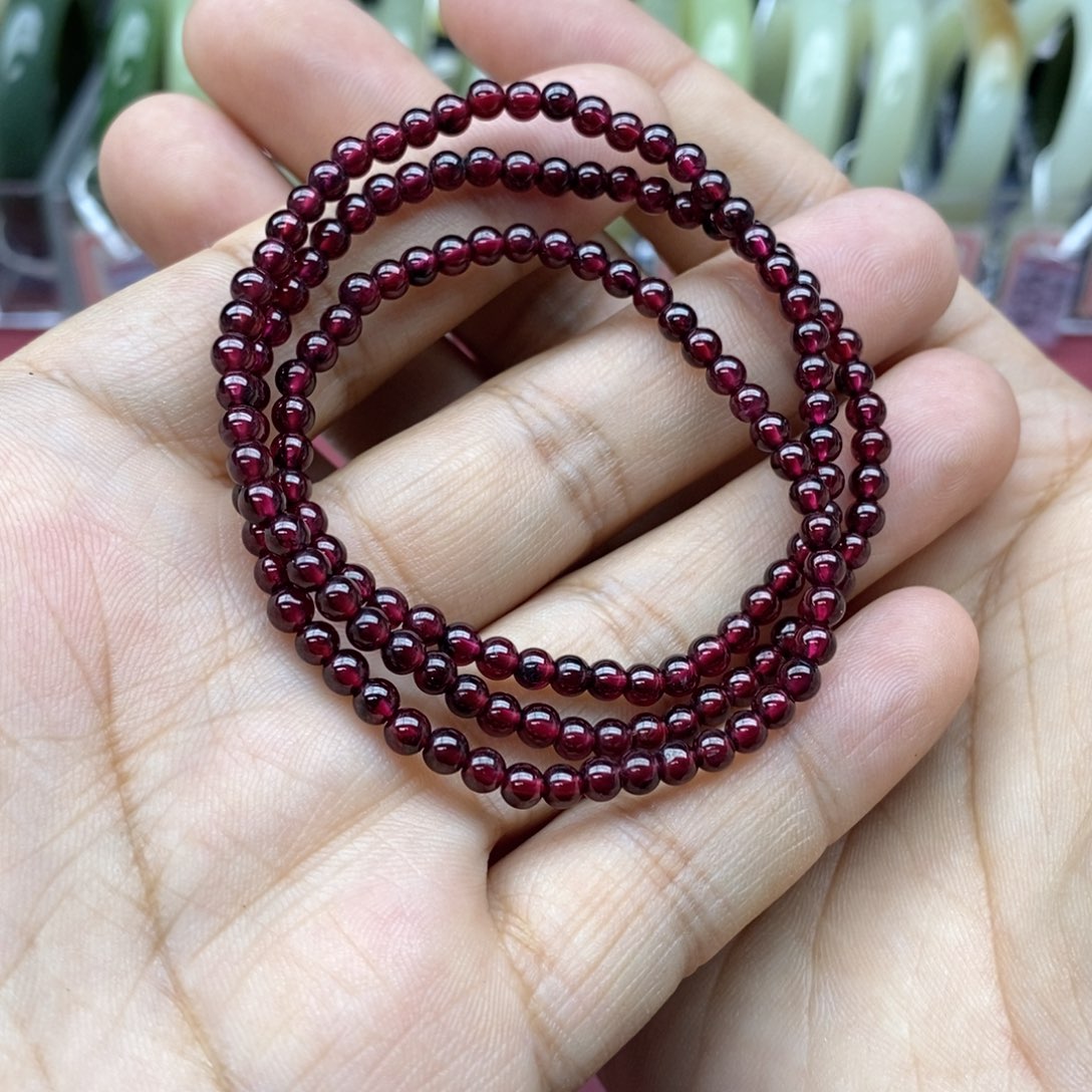 和田玉手串未镶嵌平**安