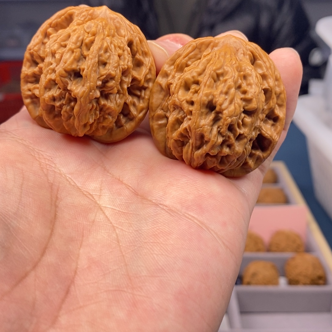 把件文玩核桃全品42麦穗虎头