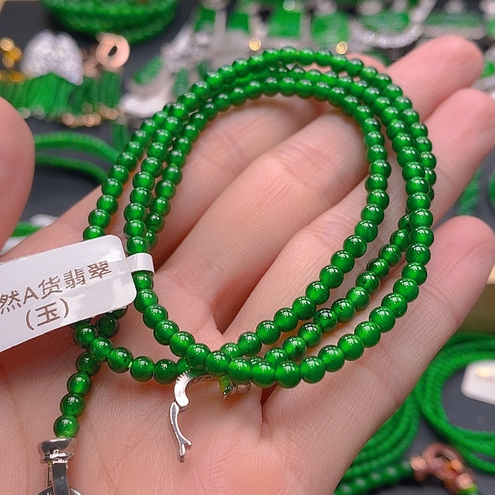 格***颈饰未镶嵌翡翠翡翠手链