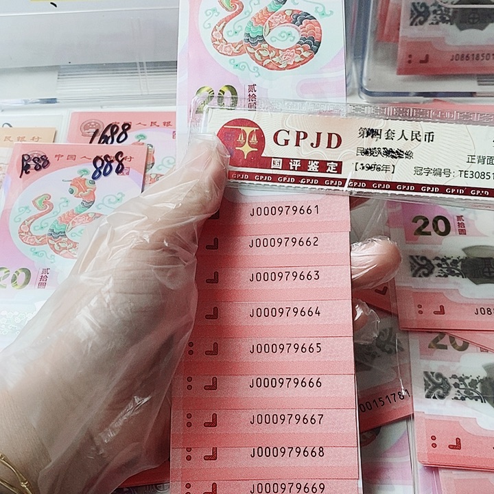 塑料蛇钞标十000979661双豹子 小司令