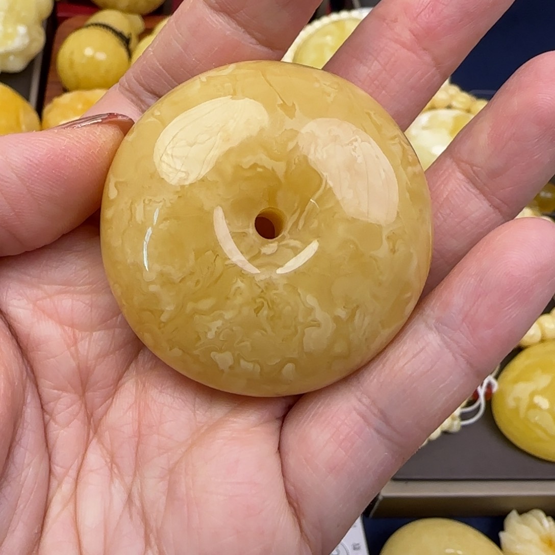 蜜蜡颈饰未镶嵌天然蜜蜡