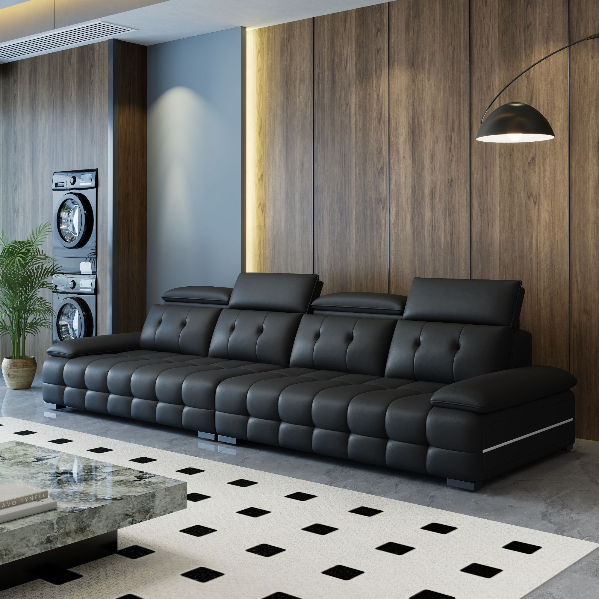 劳伦斯沙发意式现代直排头层真皮单人位沙发【专属链接】轻奢落地