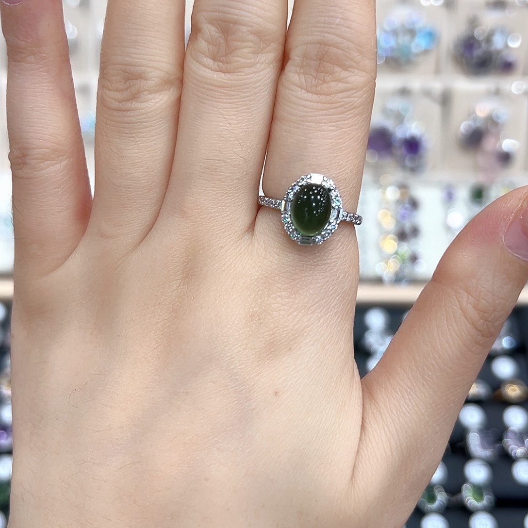 饿****银S925镶嵌黄晶戒指