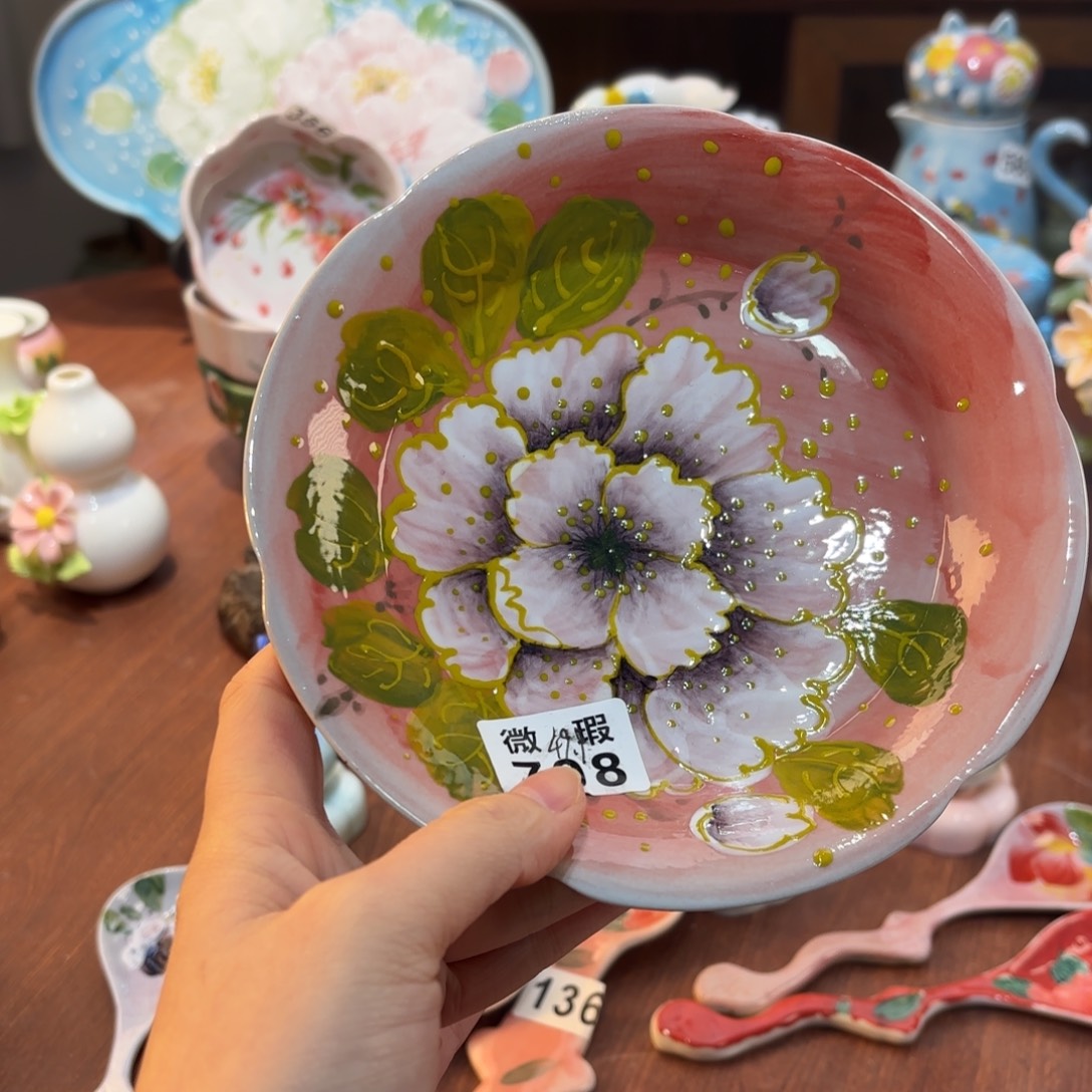 谷***谷景德镇手绘高温釉下彩陶瓷茶具