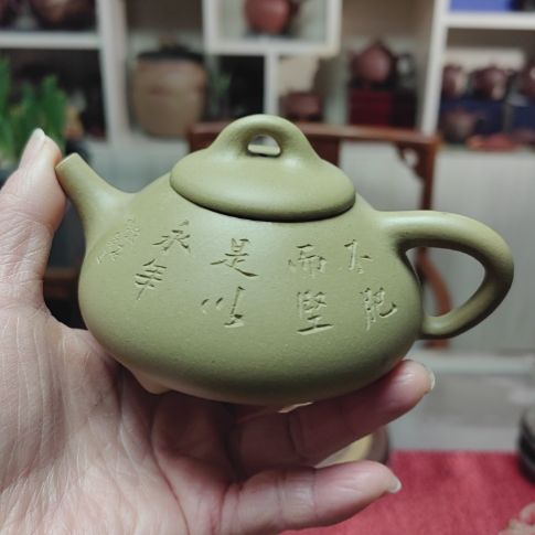 紫砂茶壶石瓢壶160cc手工制作