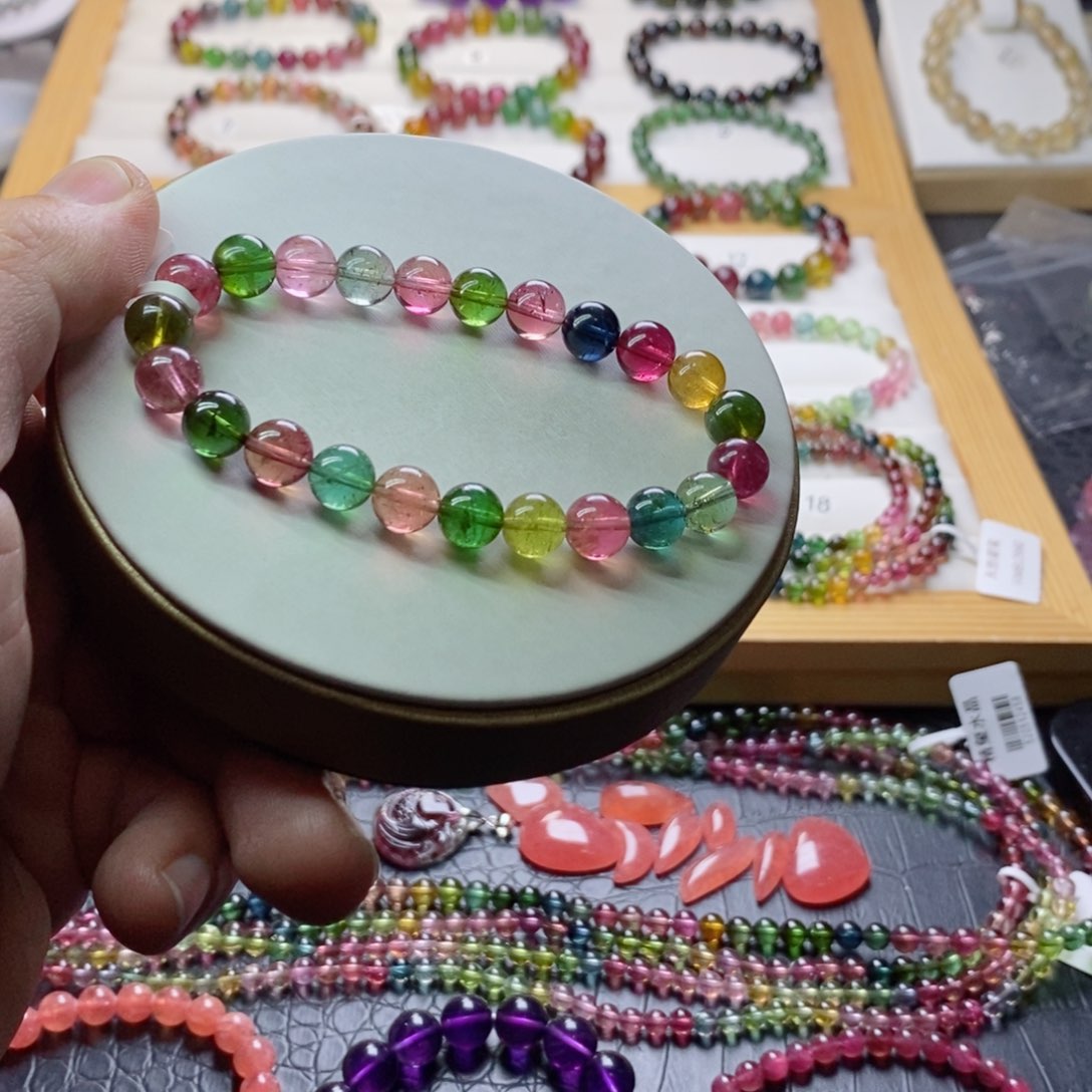 碧玺碧玺手链未镶嵌