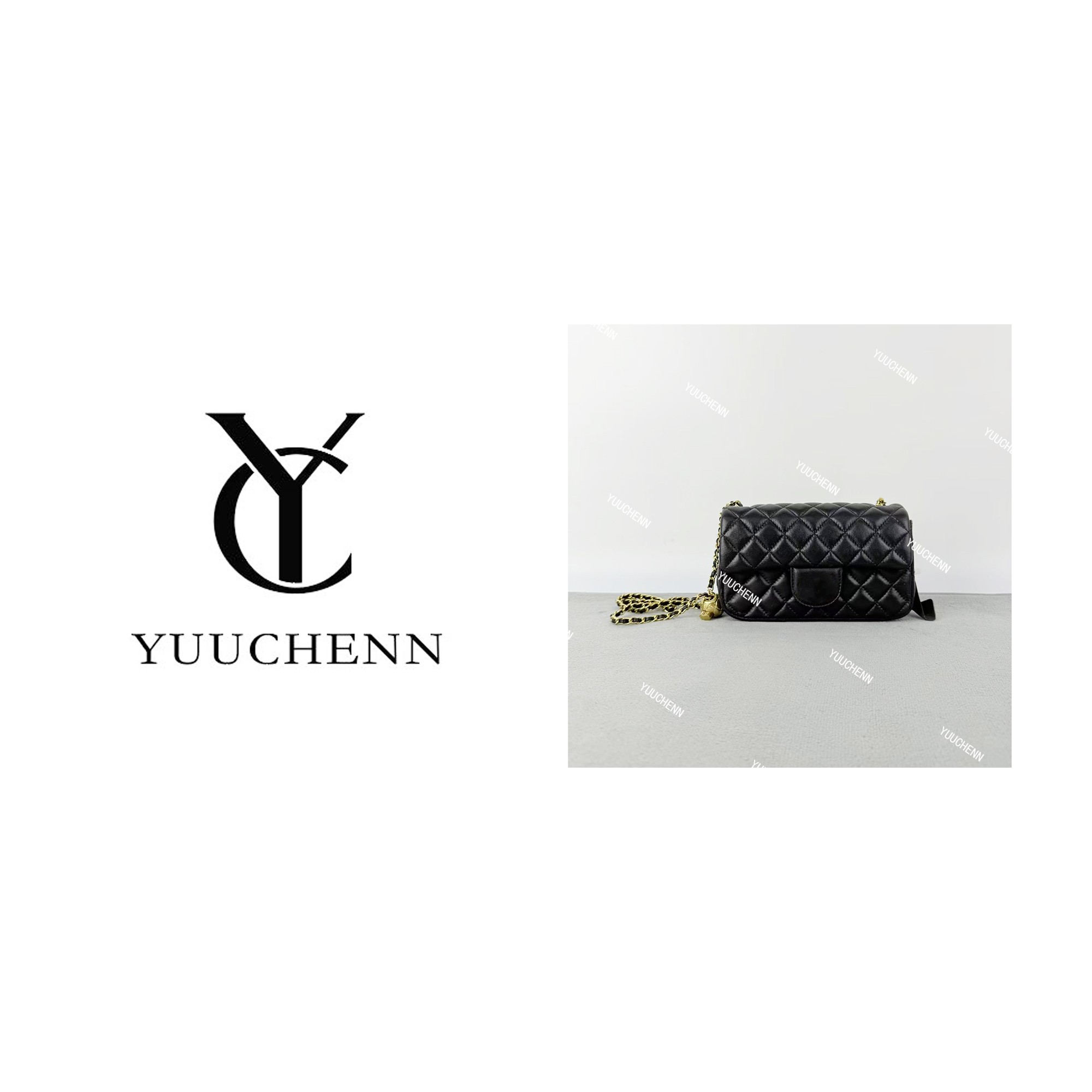 YUUCHENN/19cm原创设计高定真皮包 HH6784