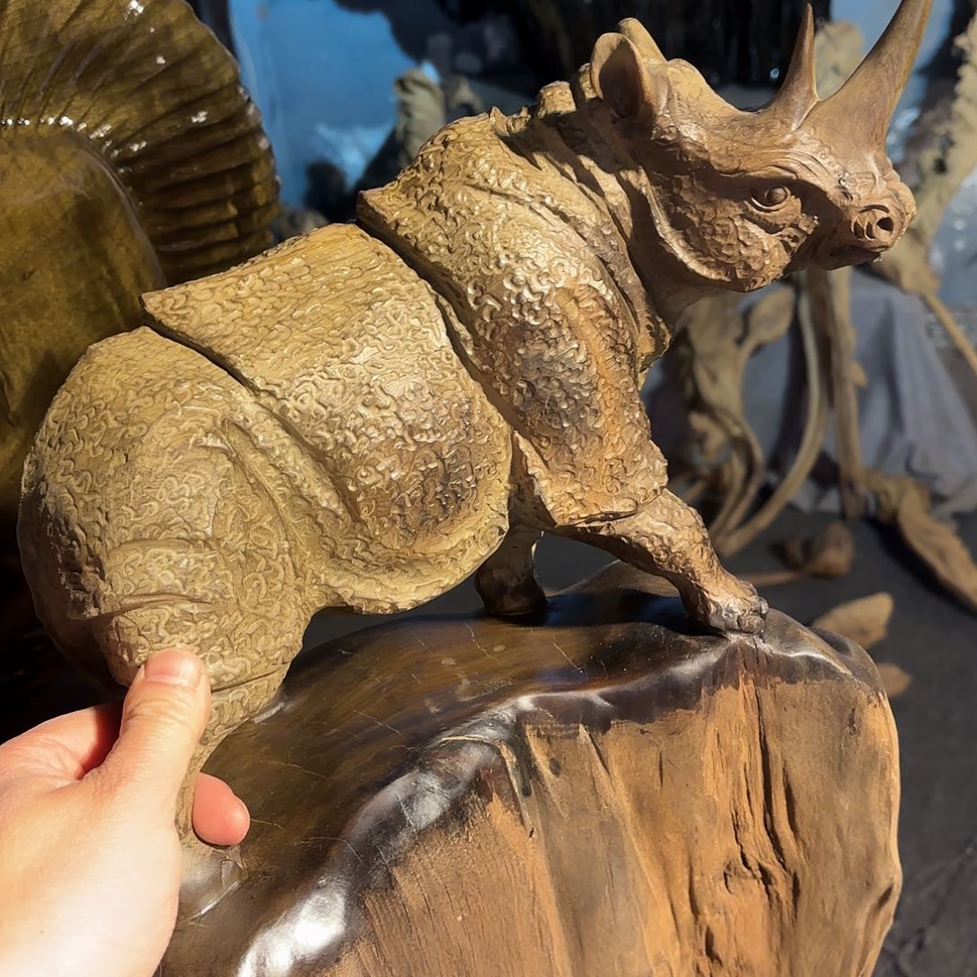 金丝楠金丝楠木阴沉木犀牛