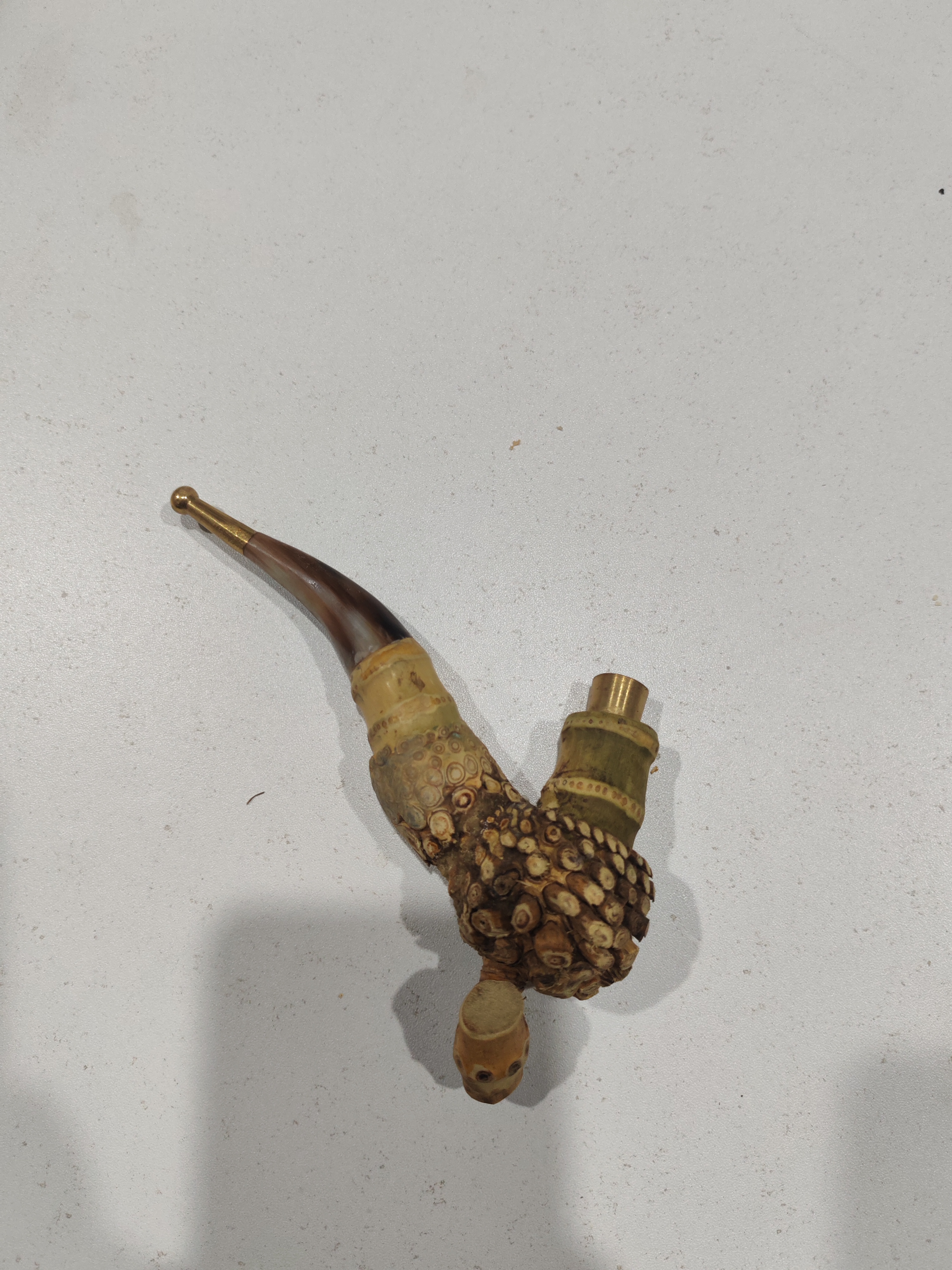 金竹小连体，长度15公分，麻子揪把福袋全原生