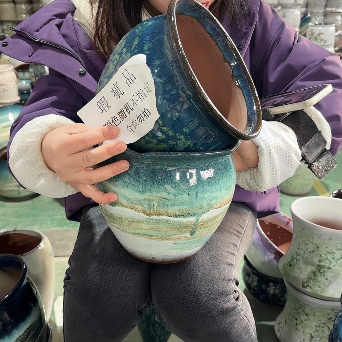 瑕疵两个高18/20红陶