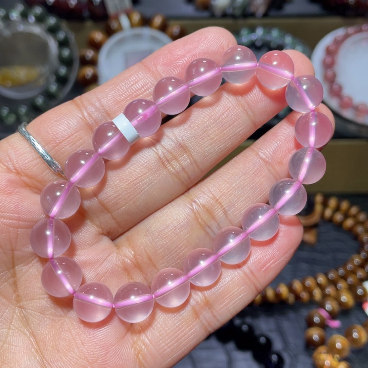 【闪购商品】水晶手串未镶嵌粉晶手串