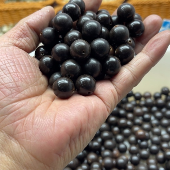 吊坠白玉菩提精品14黑金圆珠50