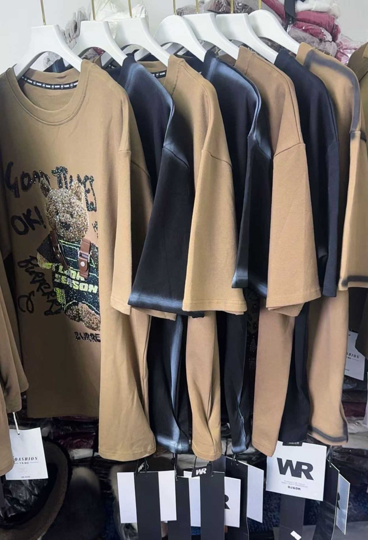 常规款短袖抗皱烫钻圆领磨毛T恤ins潮流百搭夏季印花《22》