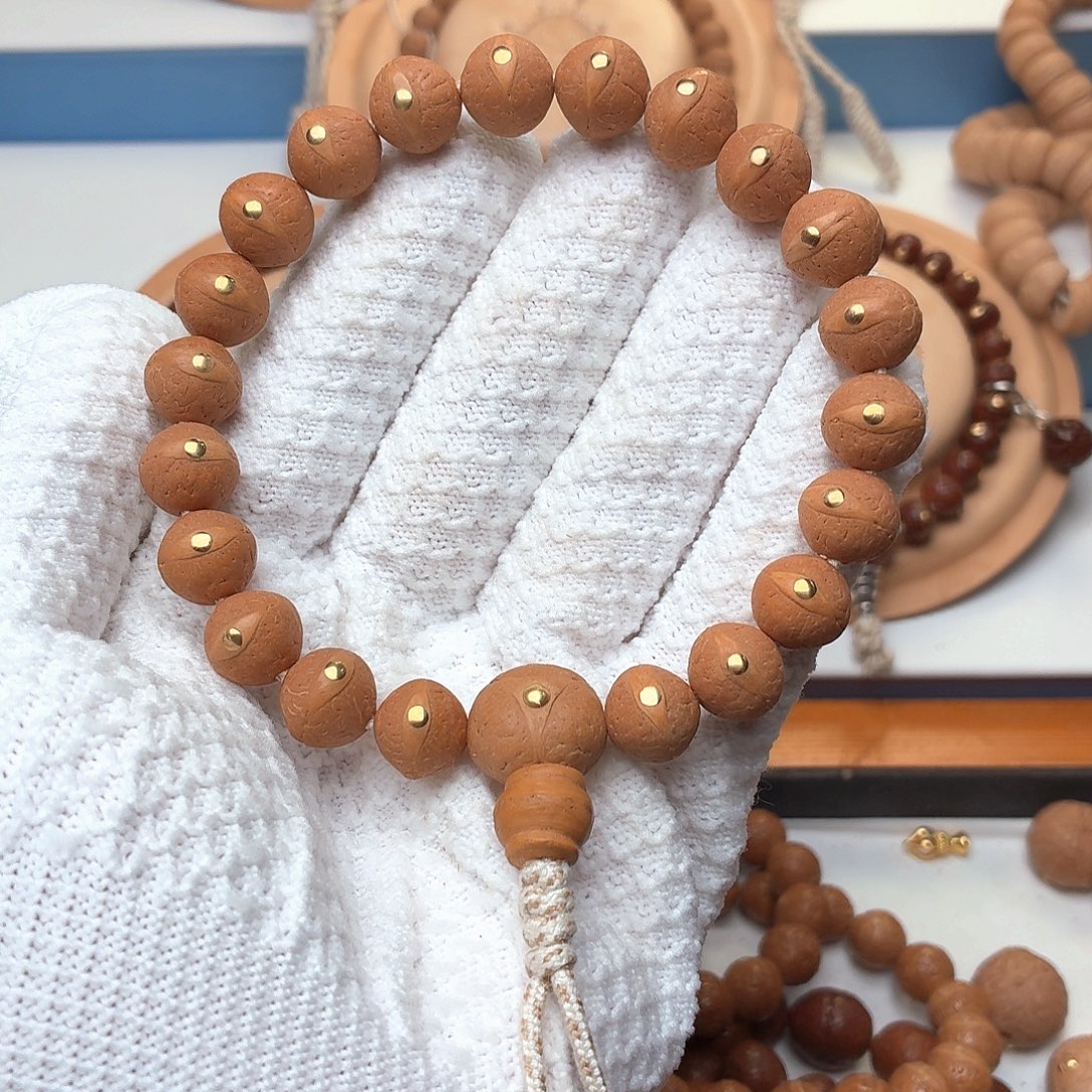 手串凤眼菩提镶嵌铜钉12尺寸一物一图