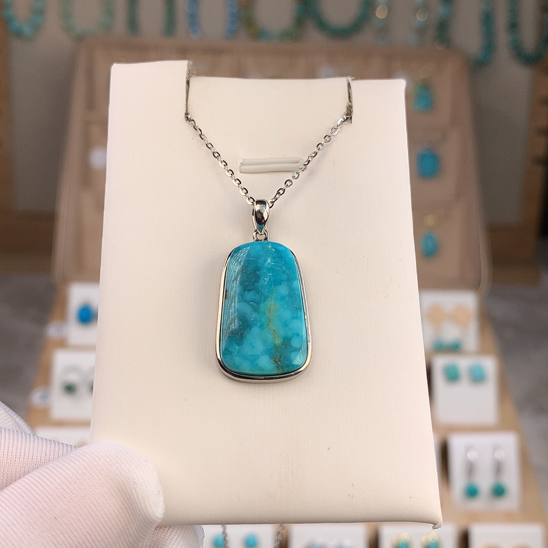 绿松石未镶嵌吊坠(不含链)