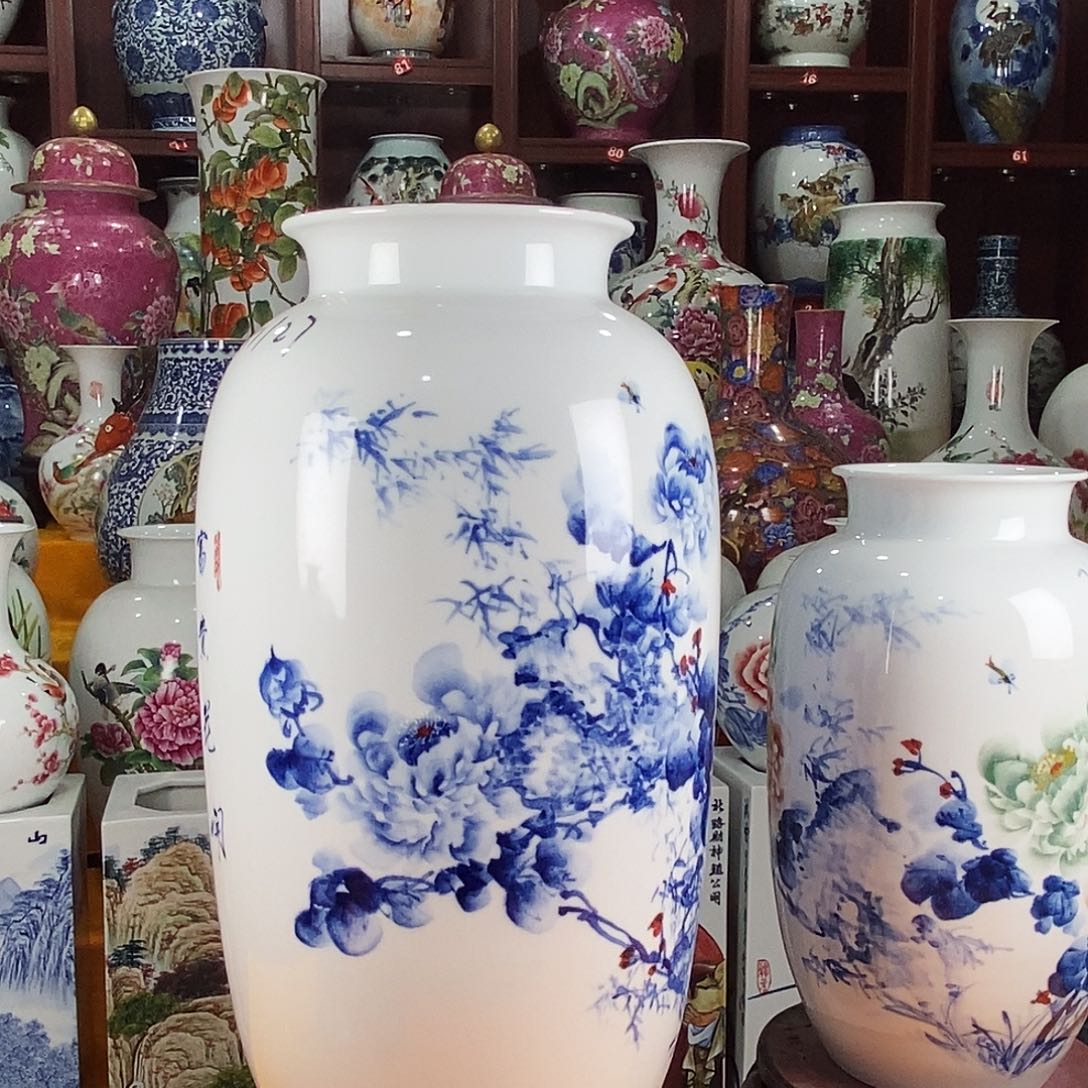 悦***希摆件陶景德镇陶瓷青花冬瓜