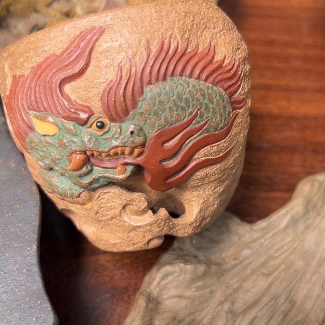 紫砂茶杯火貔貅杯子夜